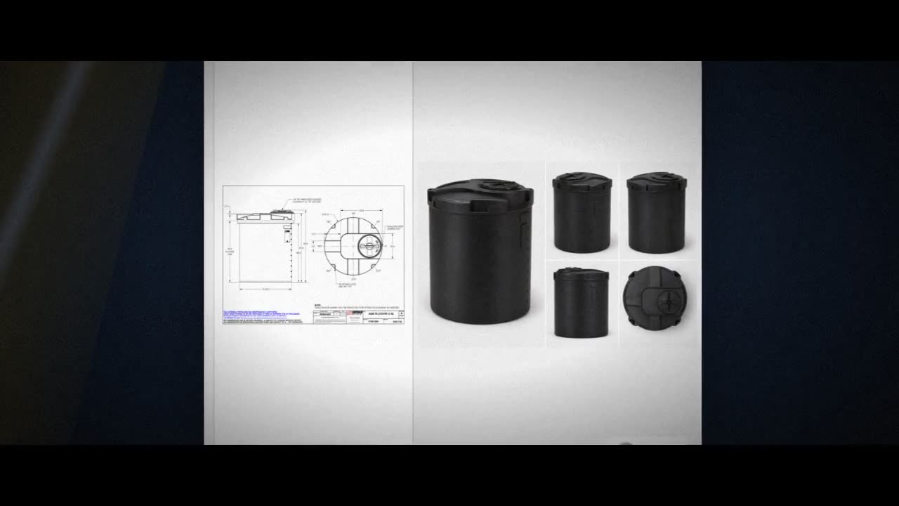 Snyder Industries 275 Gallon ASTM XLPE Black Heavy Duty Vertical Stora video