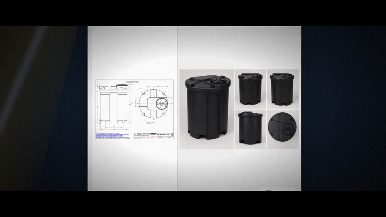 Snyder Industries 275 Gallon ASTM HDPE Black Double Wall Tank video