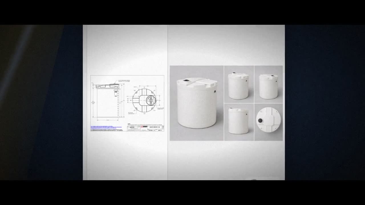 Snyder Industries 330 Gallon ASTM XLPE Heavy Duty Vertical Storage Tan video