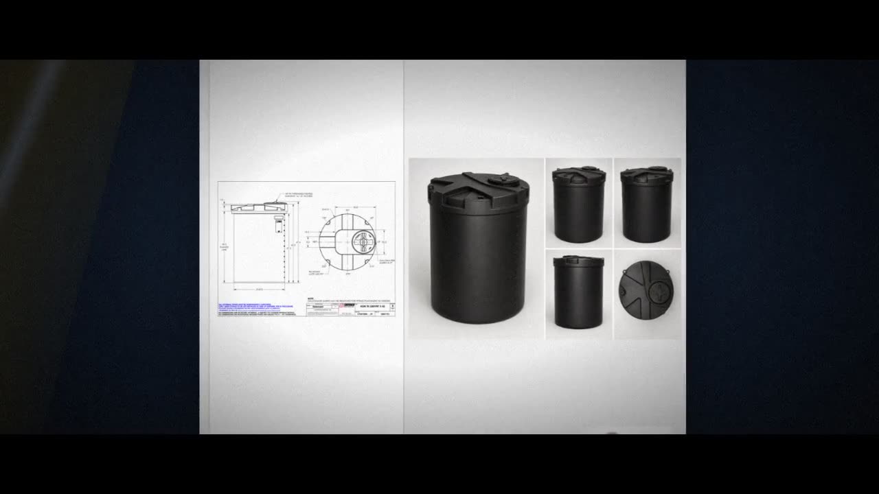 Snyder Industries 330 Gallon ASTM XLPE Black Heavy Duty Vertical Stora video