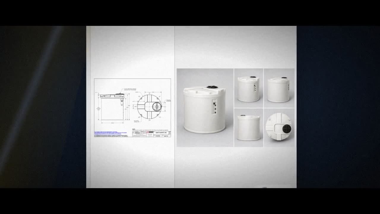 Snyder Industries 360 Gallon ASTM XLPE Heavy Duty Vertical Storage Tan video