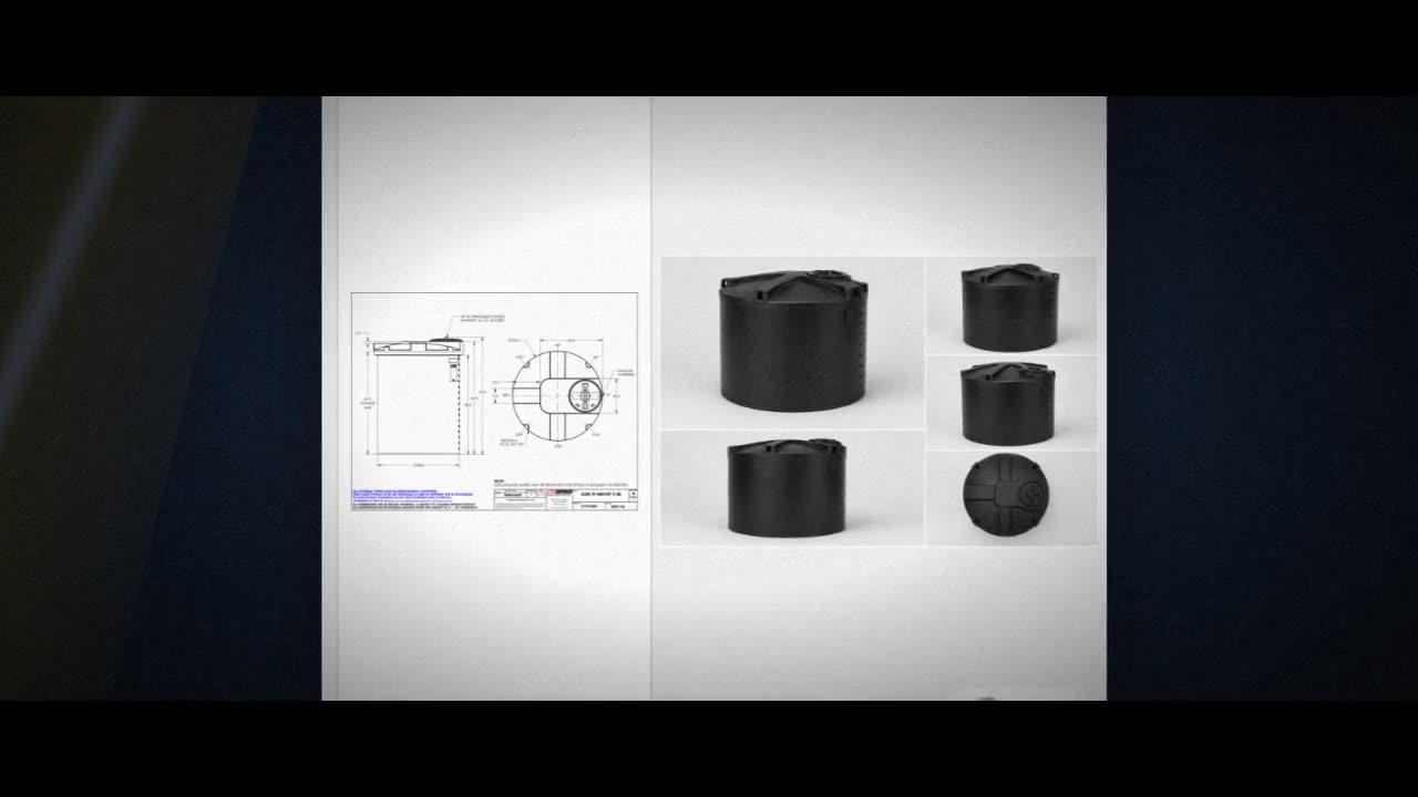 Snyder Industries 440 Gallon ASTM Black Heavy Duty Vertical Storage Ta video