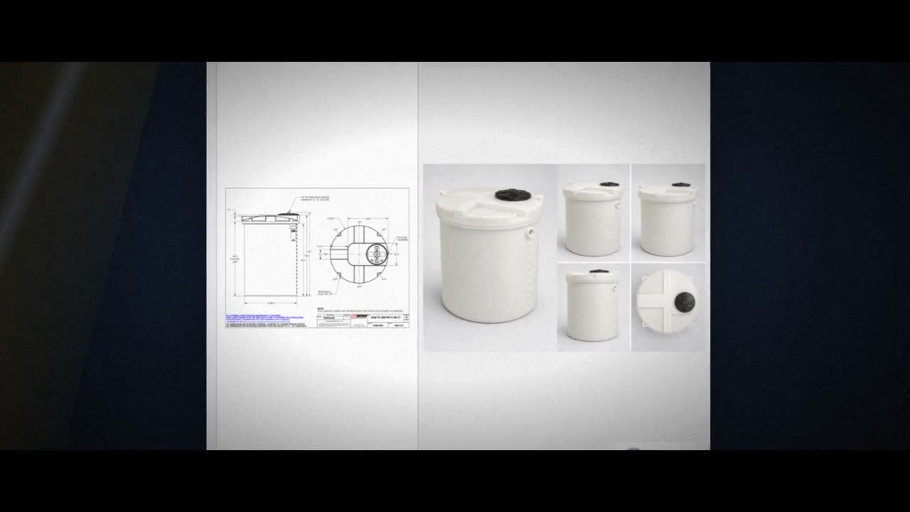 Snyder Industries 500 Gallon ASTM XLPE Heavy Duty Vertical Storage Tan video