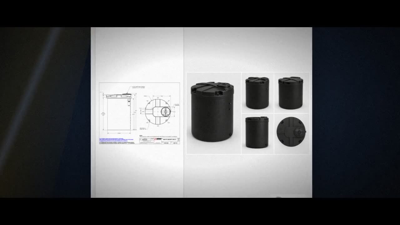 Snyder Industries 500 Gallon ASTM XLPE Black Heavy Duty Vertical Stora video