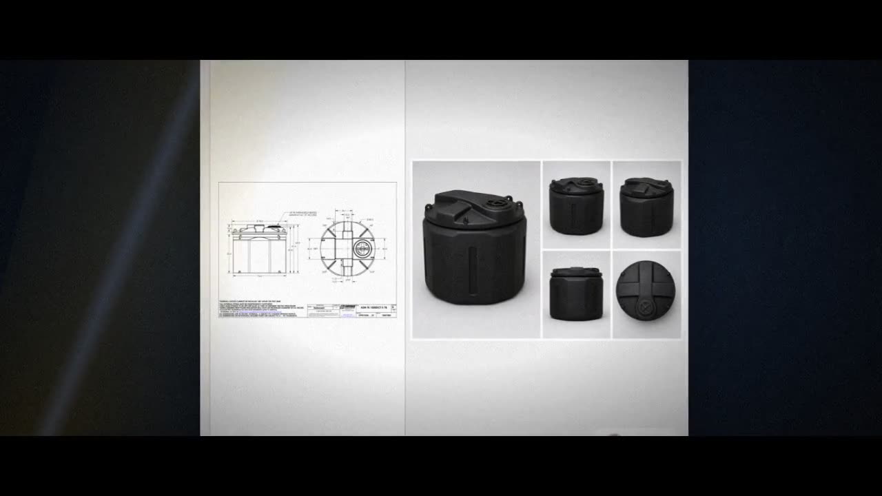 Snyder Industries 1000 Gallon ASTM XLPE Black Double Wall Tank video