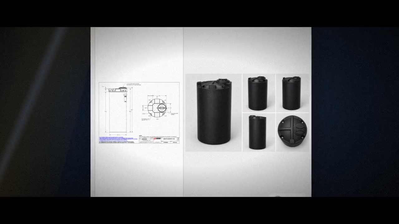 Snyder Industries 250 Gallon ASTM XLPE Black Heavy Duty Vertical Stora video