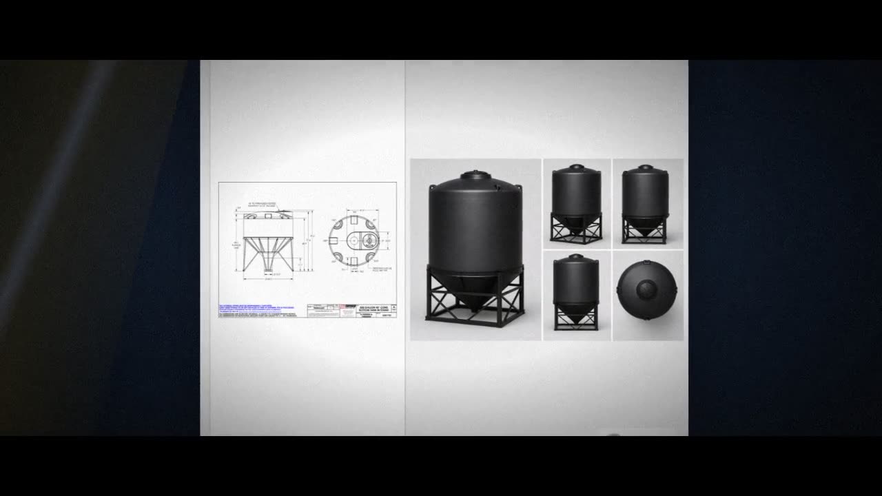 Snyder Industries 500 Gallon XLPE Heavy Duty Cone Bottom Tank video
