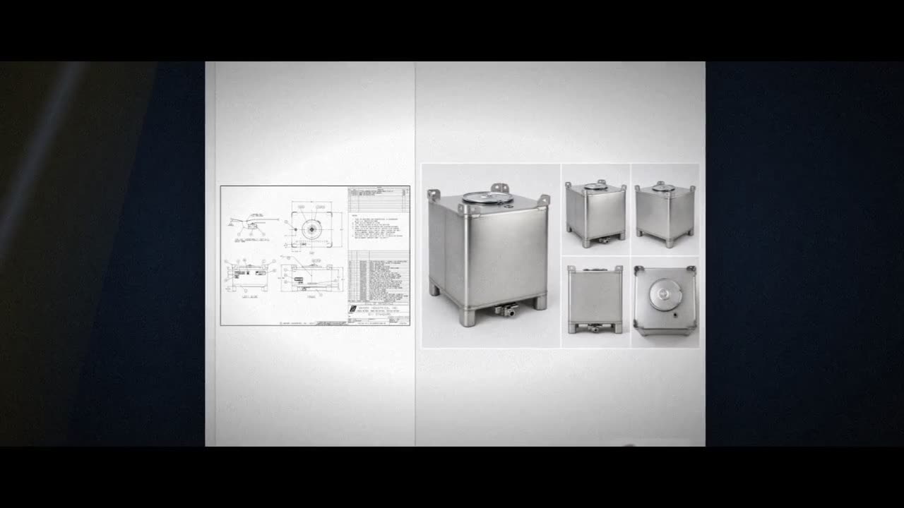 Snyder Industries 180 Gallon 304 Stainless Steel Supertainer IBC Tote  video