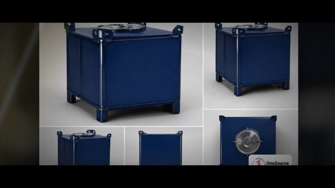 Snyder Industries 350 Gallon Carbon Steel Supertainer IBC Tote Tank video