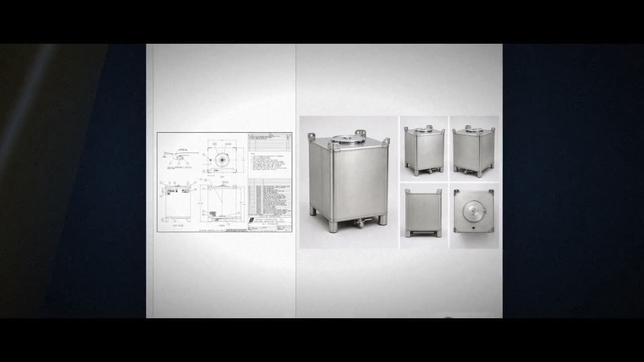 Snyder Industries 446 Gallon 304 Stainless Steel Supertainer IBC Tote  video