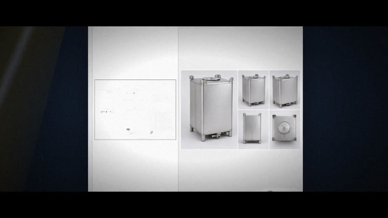 Snyder Industries 550 Gallon 304 Stainless Steel Supertainer IBC Tote  video