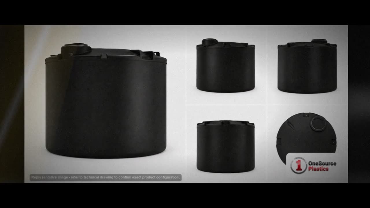 Snyder Industries 5500 Gallon ASTM XLPE Black Vertical Storage Tank video