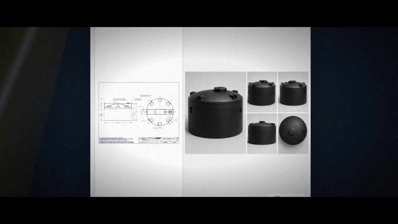 Snyder Industries 4500 Gallon ASTM Black Heavy Duty Vertical Storage T video