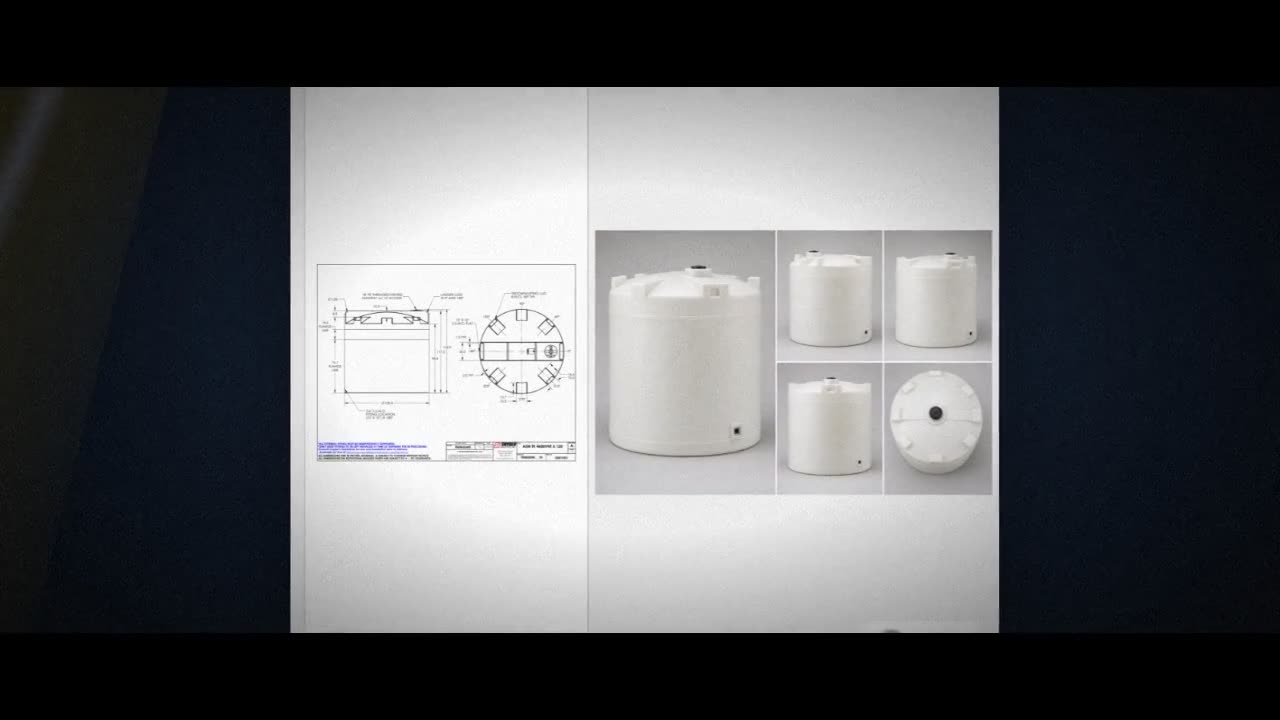 Snyder Industries 4600 Gallon ASTM XLPE Vertical Storage Tank video