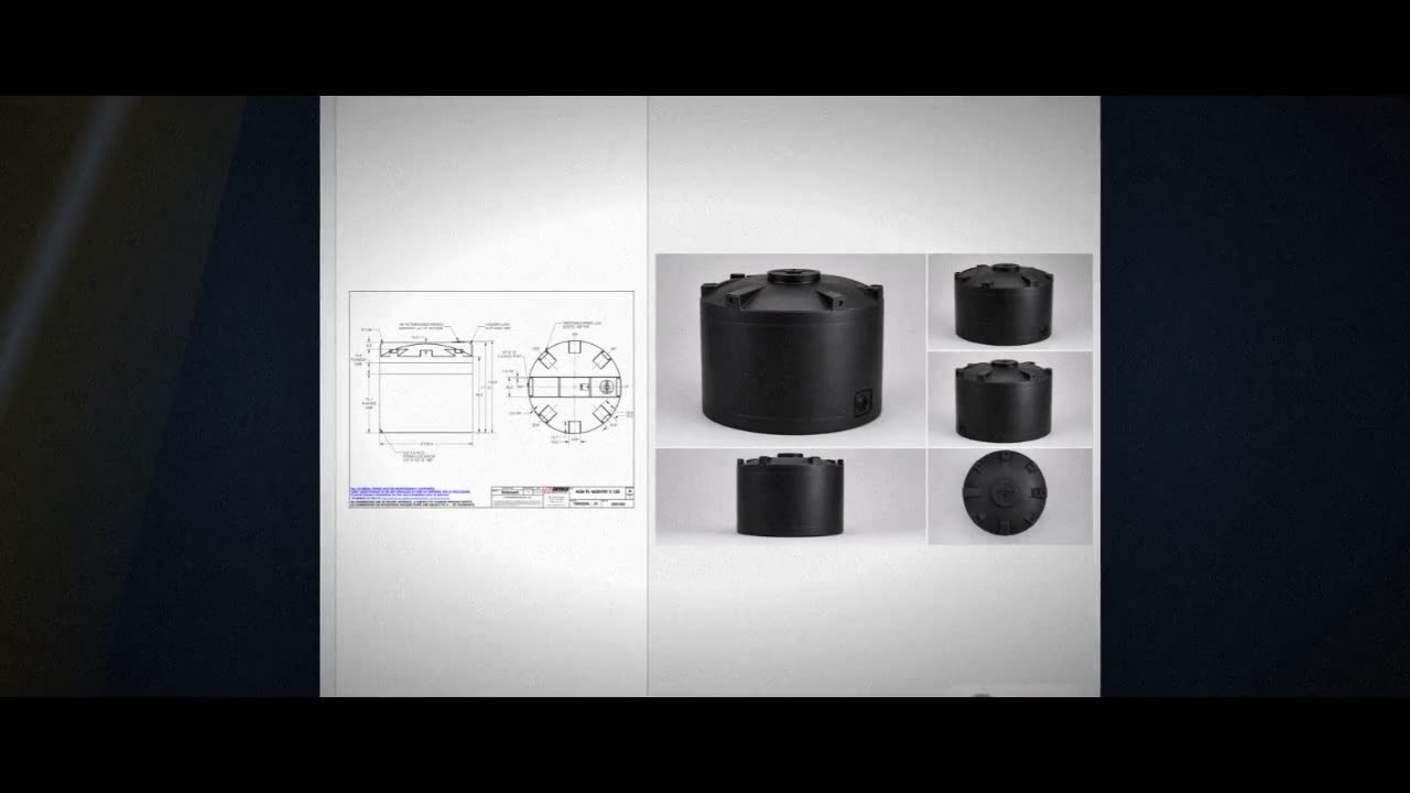 Snyder Industries 4600 Gallon ASTM XLPE Black Heavy Duty Vertical Stor video