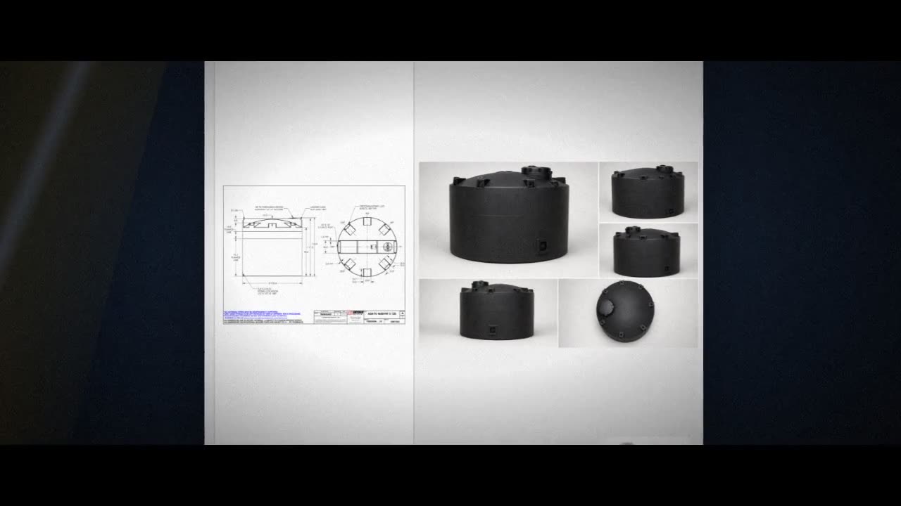 Snyder Industries 4600 Gallon ASTM Black Vertical Storage Tank video