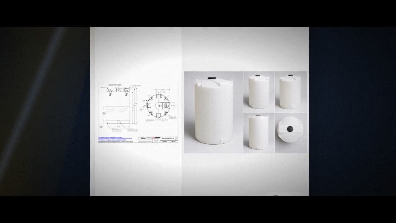 Snyder Industries 5500 Gallon ASTM XLPE Vertical Storage Tank video