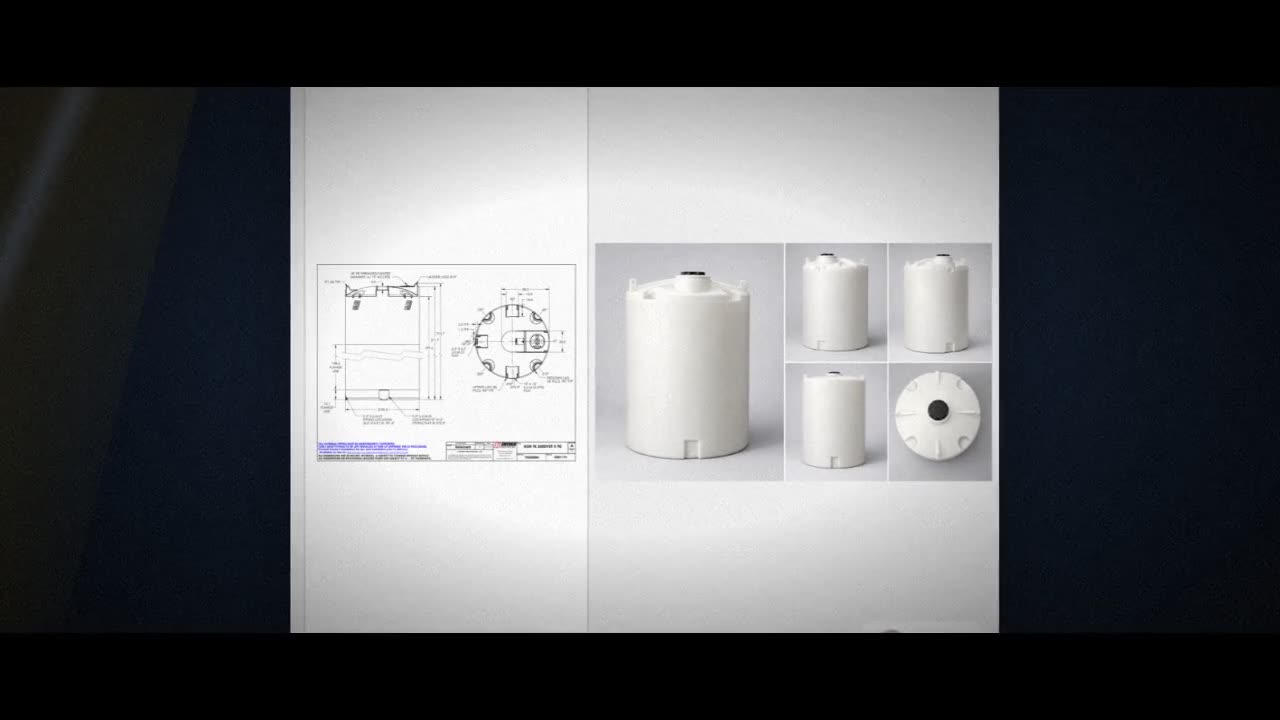 Snyder Industries 5500 Gallon ASTM XLPE Heavy Duty Vertical Storage Ta video