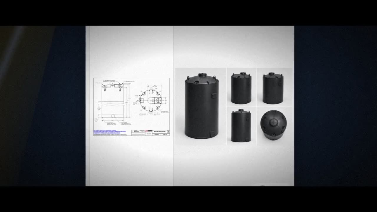Snyder Industries 5500 Gallon ASTM XLPE Black Vertical Storage Tank video