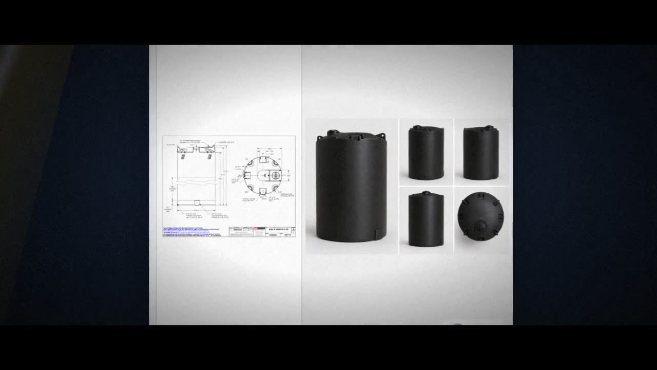 Snyder Industries 5500 Gallon ASTM XLPE Black Heavy Duty Vertical Stor video