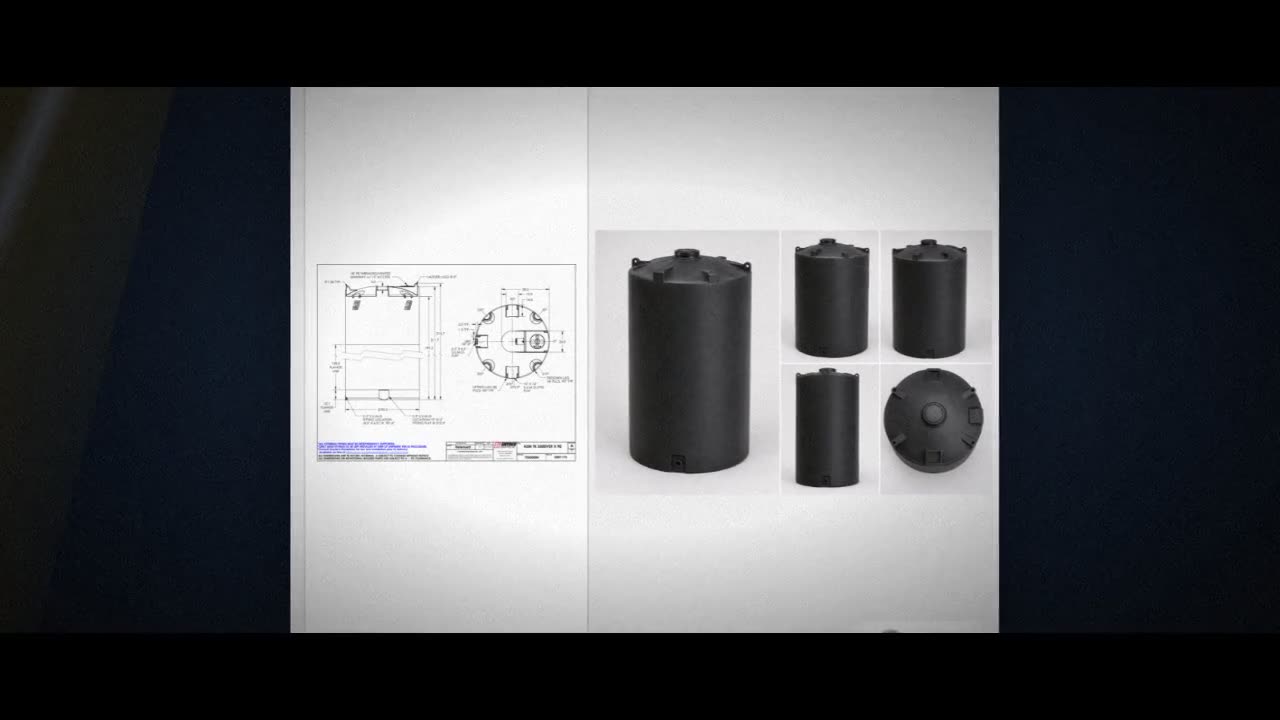 Snyder Industries 5500 Gallon ASTM Black Vertical Storage Tank video