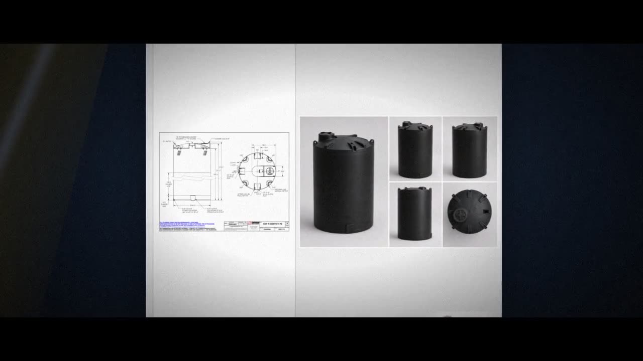 Snyder Industries 5500 Gallon ASTM Black Heavy Duty Vertical Storage T video