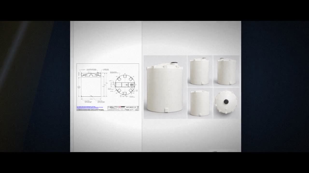 Snyder Industries 6000 Gallon ASTM XLPE Vertical Storage Tank video
