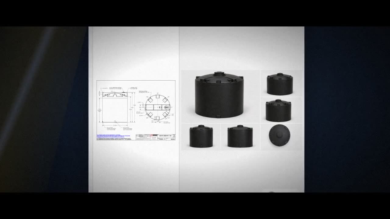 Snyder Industries 6000 Gallon ASTM XLPE Black Heavy Duty Vertical Stor video