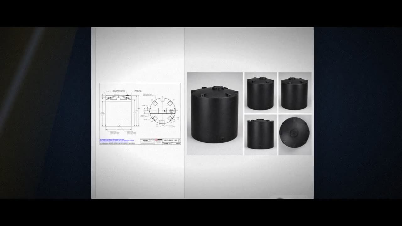 Snyder Industries 6000 Gallon ASTM Black Vertical Storage Tank video