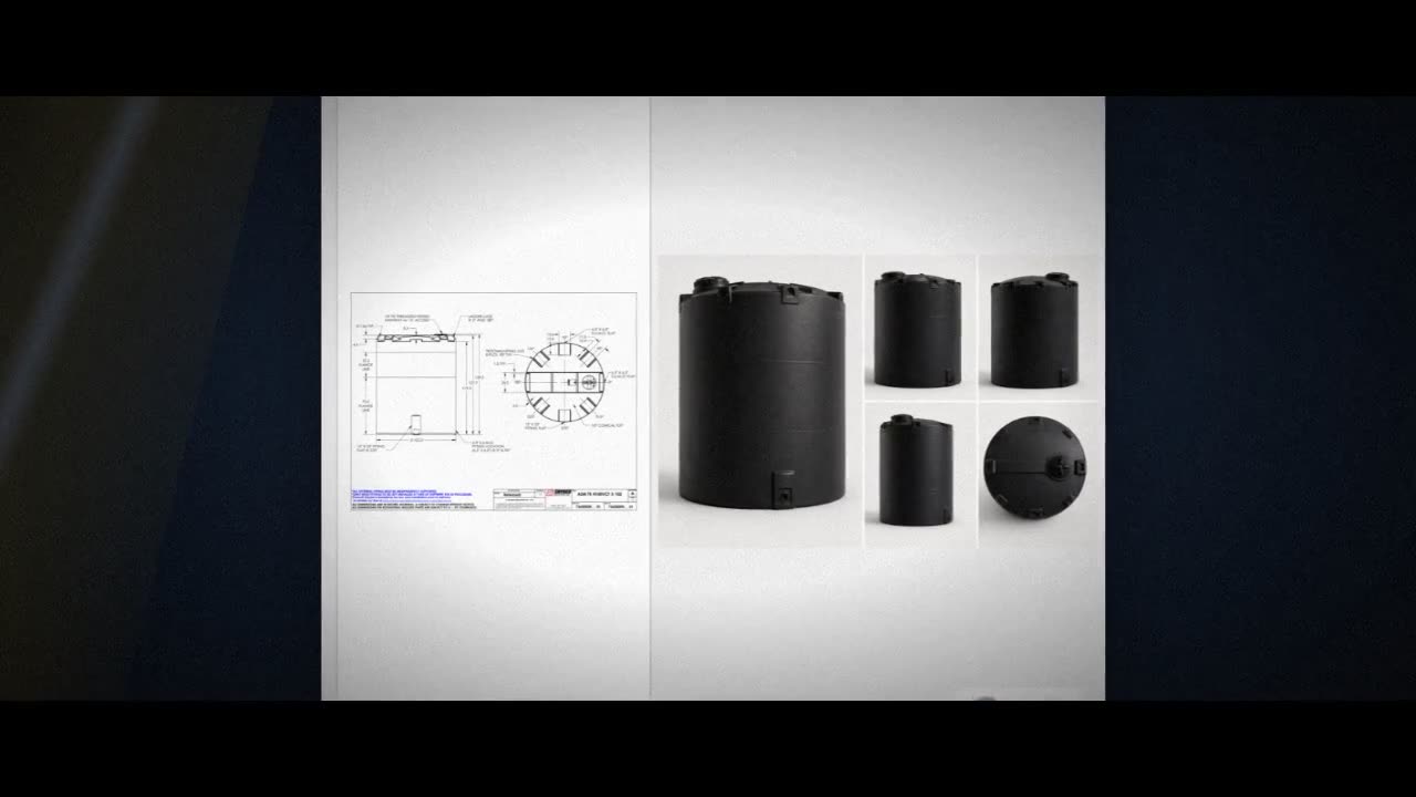 Snyder Industries 4100 Gallon ASTM XLPE Black Vertical Storage Tank video