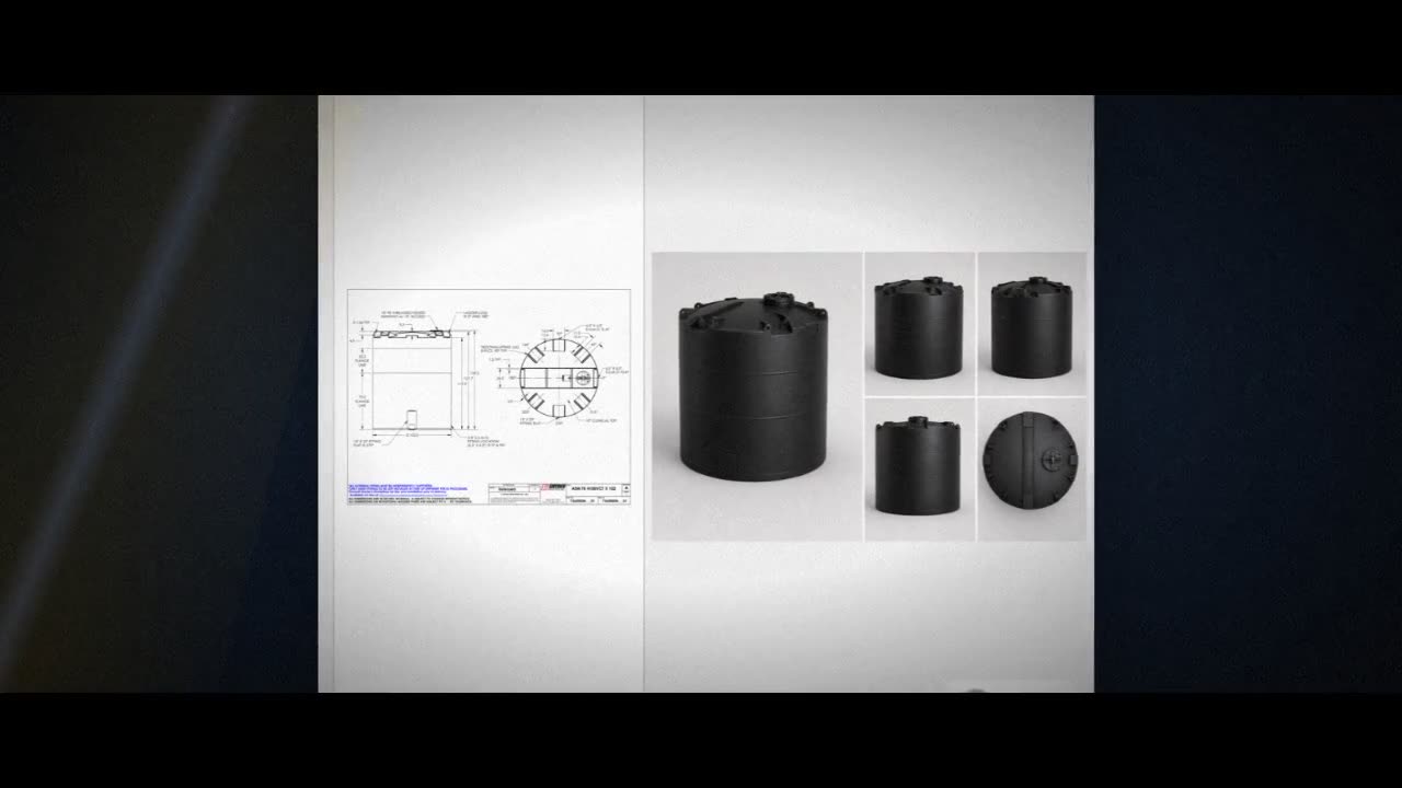 Snyder Industries 4100 Gallon ASTM XLPE Black Heavy Duty Vertical Stor video