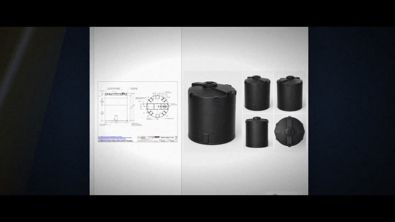 Snyder Industries 4100 Gallon ASTM Black Vertical Storage Tank video