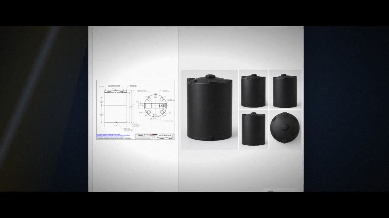 Snyder Industries 7900 Gallon ASTM Black Vertical Storage Tank video