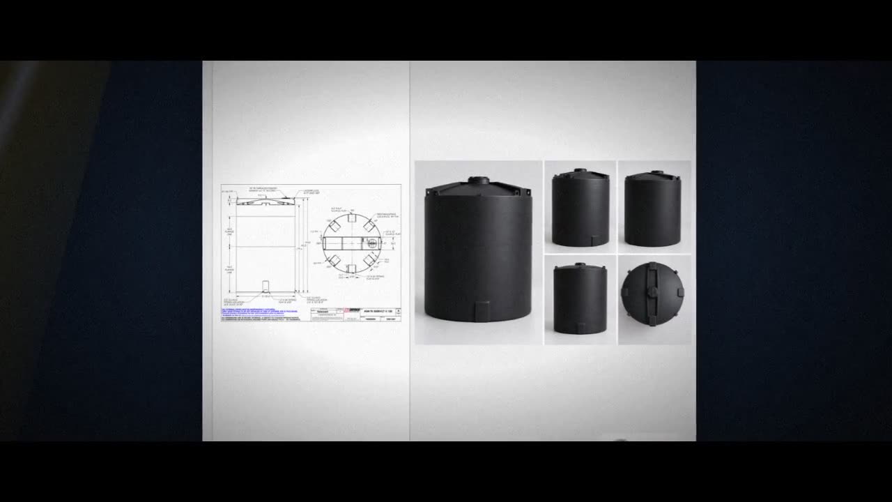 Snyder Industries 8500 Gallon ASTM XLPE Black Vertical Storage Tank video