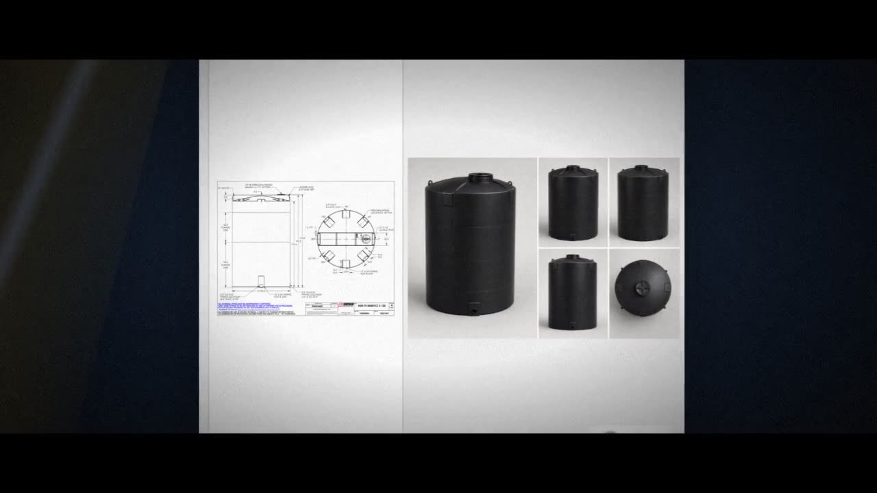 Snyder Industries 8500 Gallon ASTM XLPE Black Heavy Duty Vertical Stor video