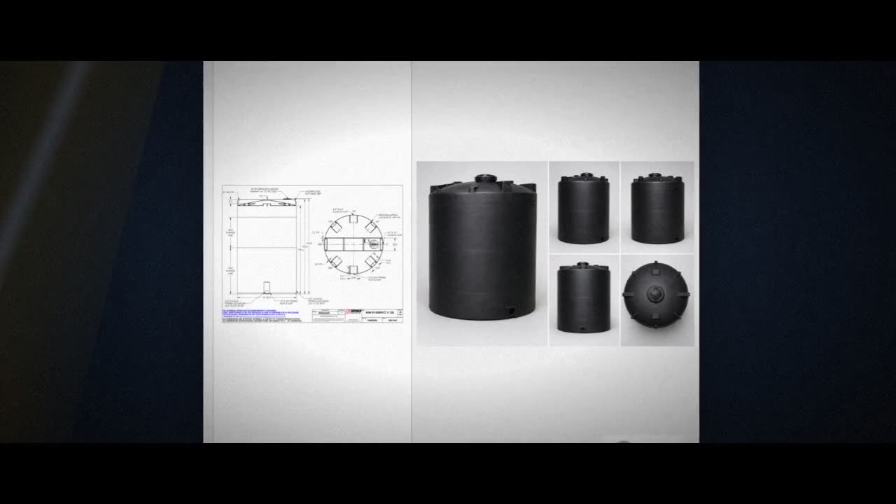 Snyder Industries 8500 Gallon ASTM Black Heavy Duty Vertical Storage T video