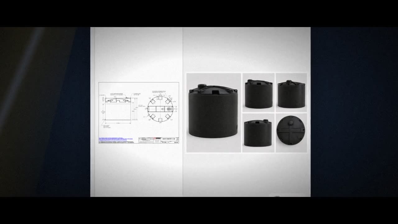Snyder Industries 4000 Gallon ASTM Black Vertical Storage Tank video