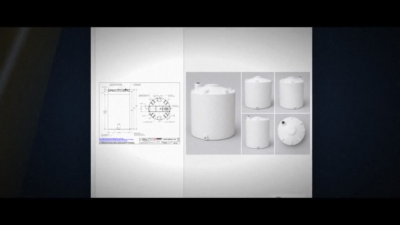 Snyder Industries 6000 Gallon ASTM XLPE Vertical Storage Tank video