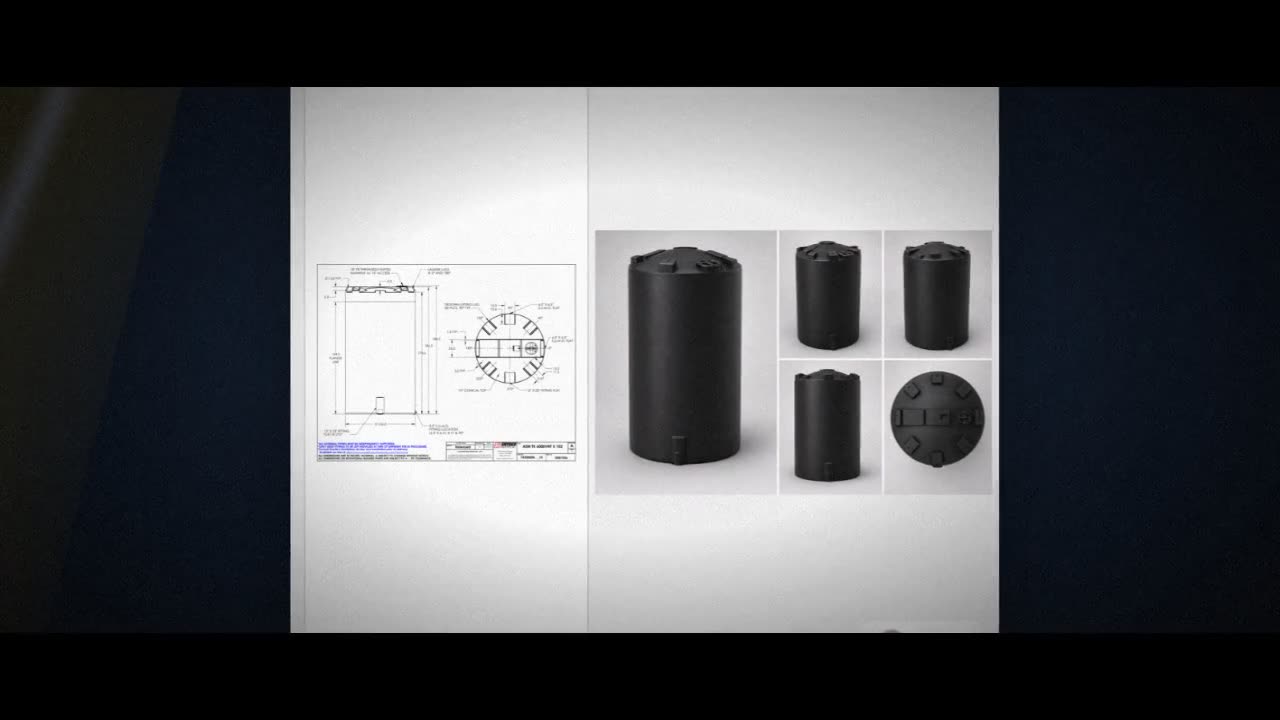 Snyder Industries 6000 Gallon ASTM XLPE Black Vertical Storage Tank video