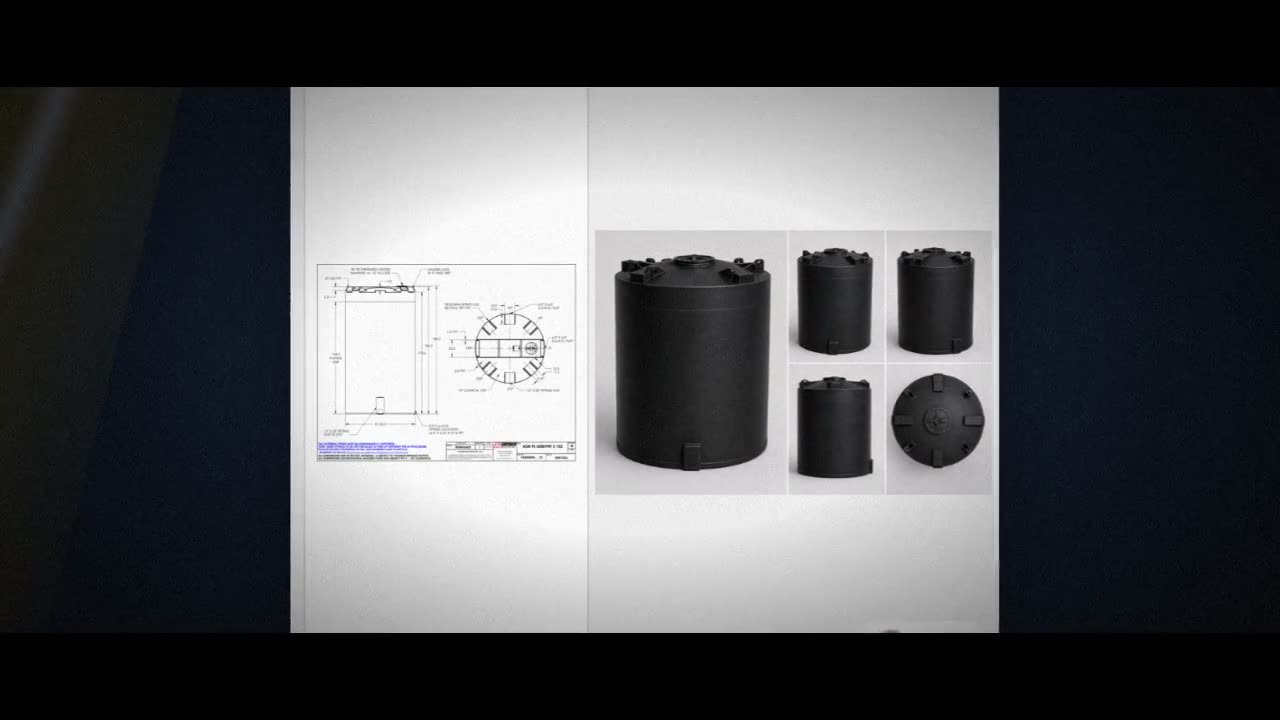 Snyder Industries 6000 Gallon ASTM XLPE Black Heavy Duty Vertical Stor video