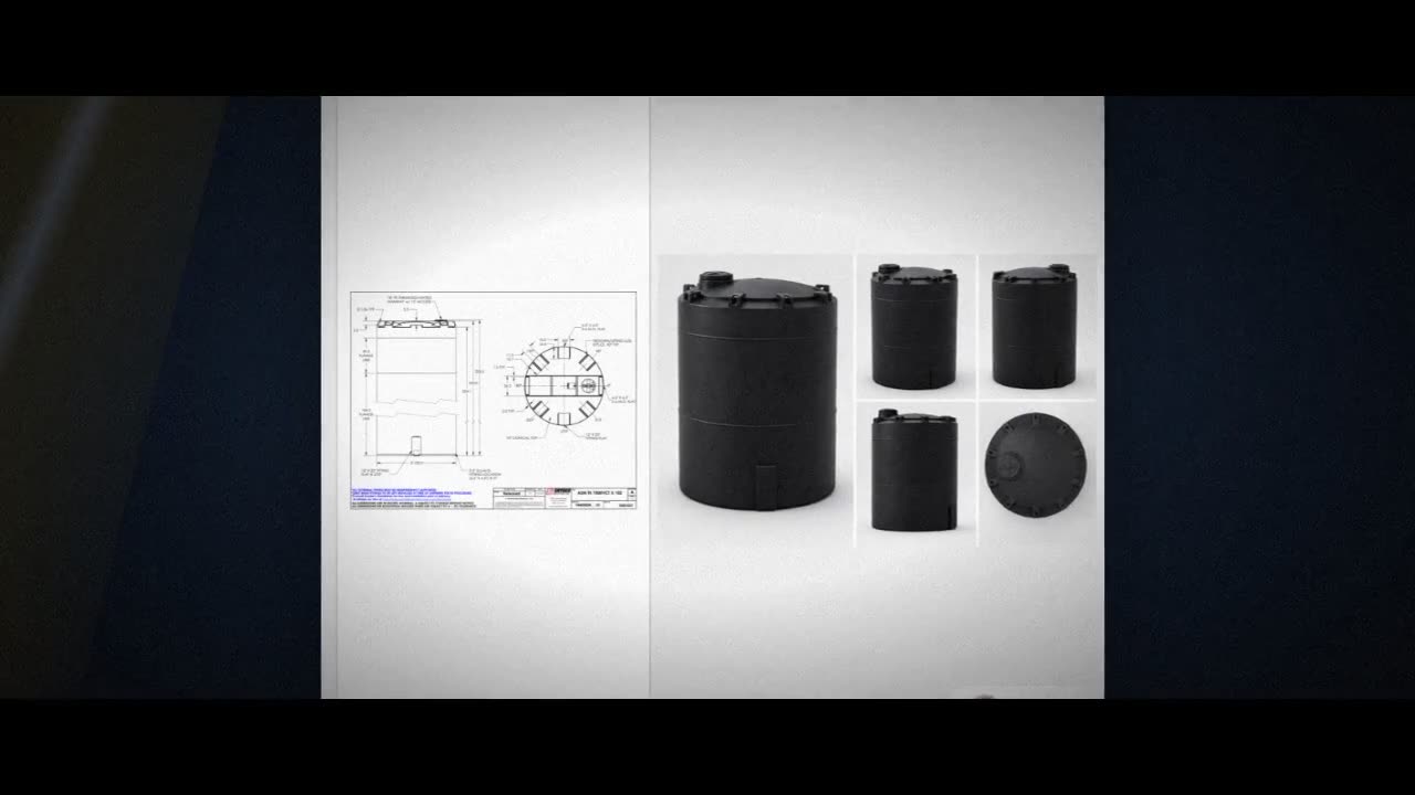 Snyder Industries 7500 Gallon ASTM XLPE Black Vertical Storage Tank video