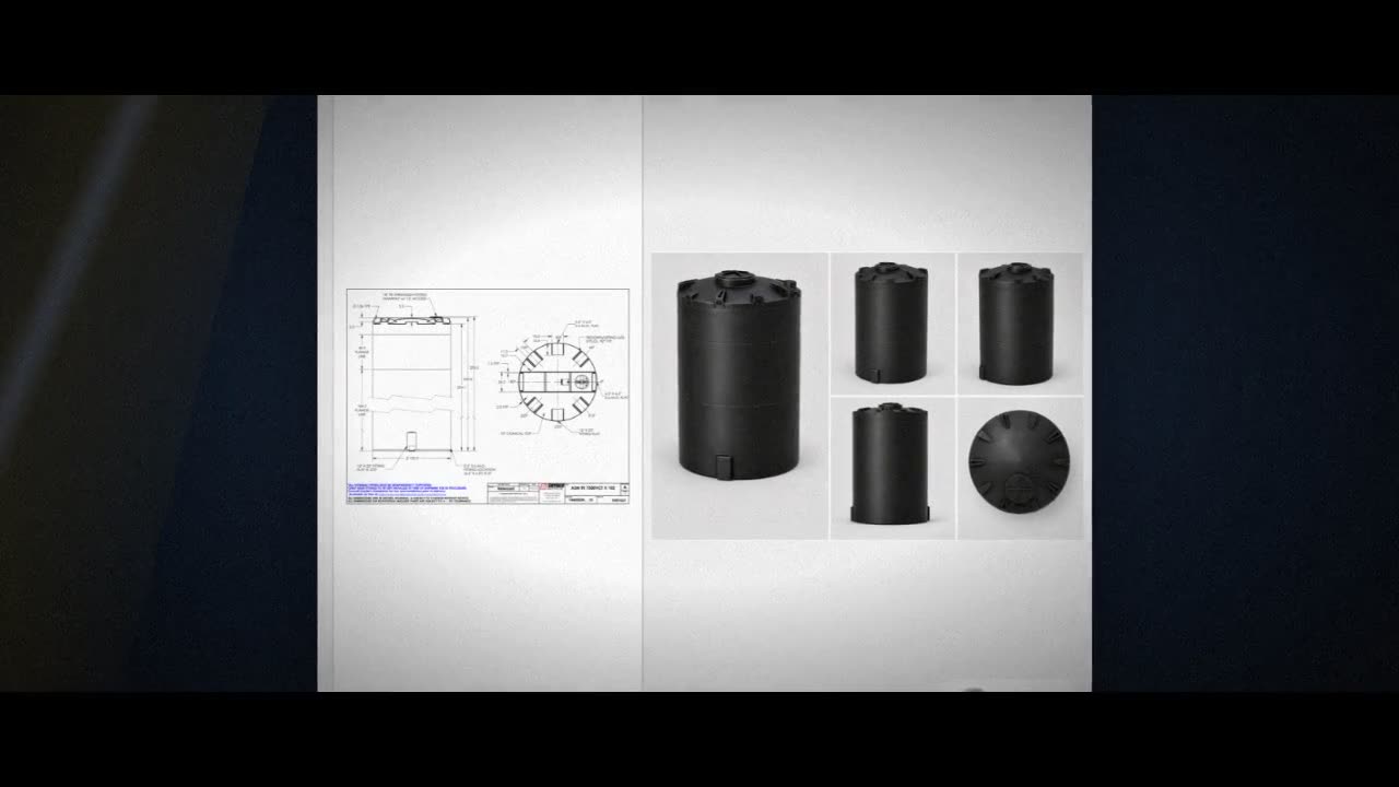 Snyder Industries 7500 Gallon ASTM XLPE Black Heavy Duty Vertical Stor video