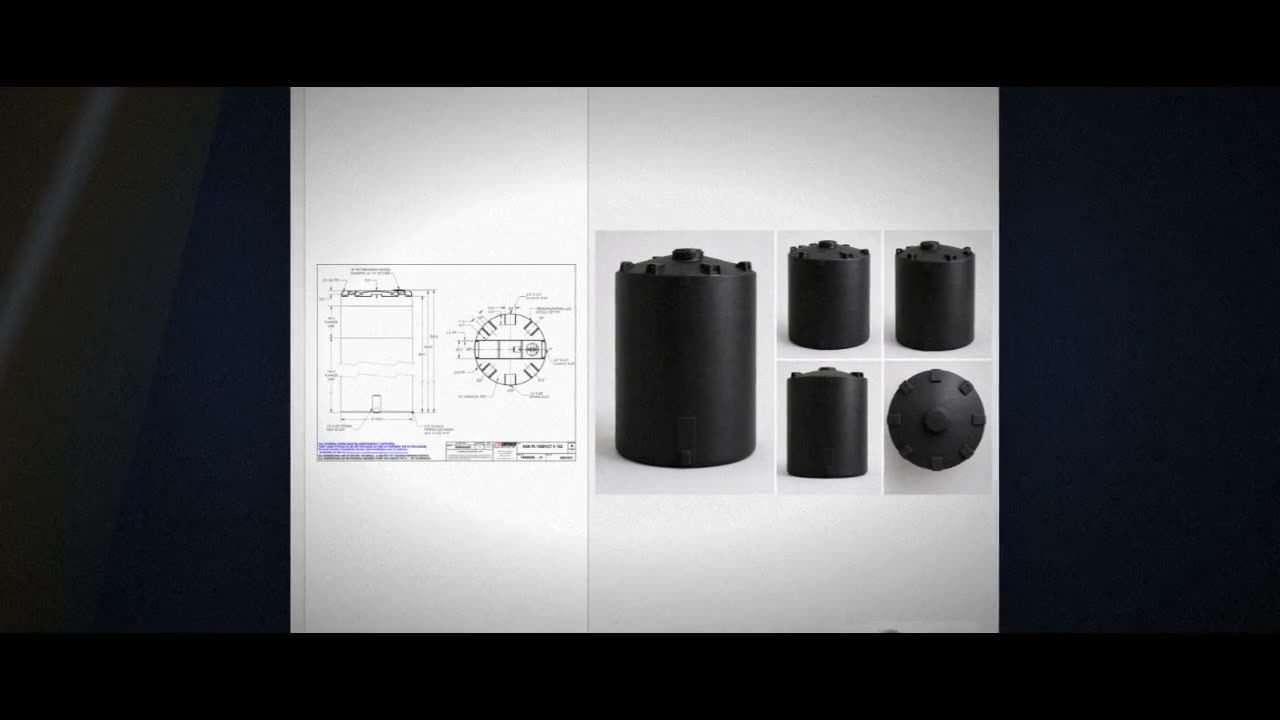 Snyder Industries 7500 Gallon ASTM Black Vertical Storage Tank video