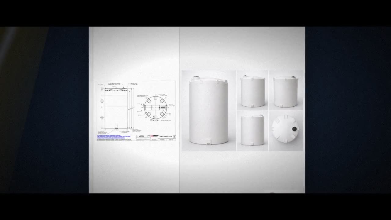 Snyder Industries 9500 Gallon ASTM XLPE Vertical Storage Tank video