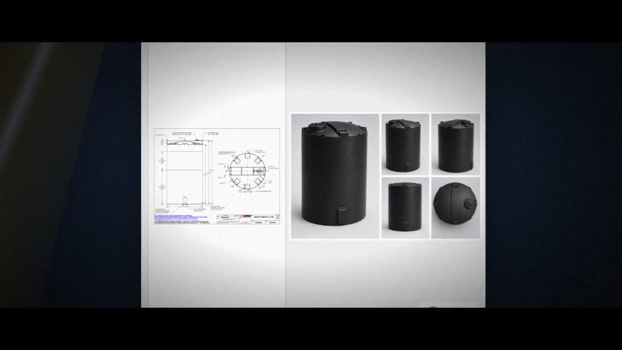 Snyder Industries 9500 Gallon ASTM XLPE Black Vertical Storage Tank video