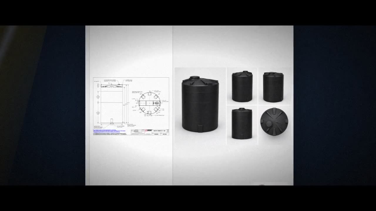 Snyder Industries 9500 Gallon ASTM Black Vertical Storage Tank video