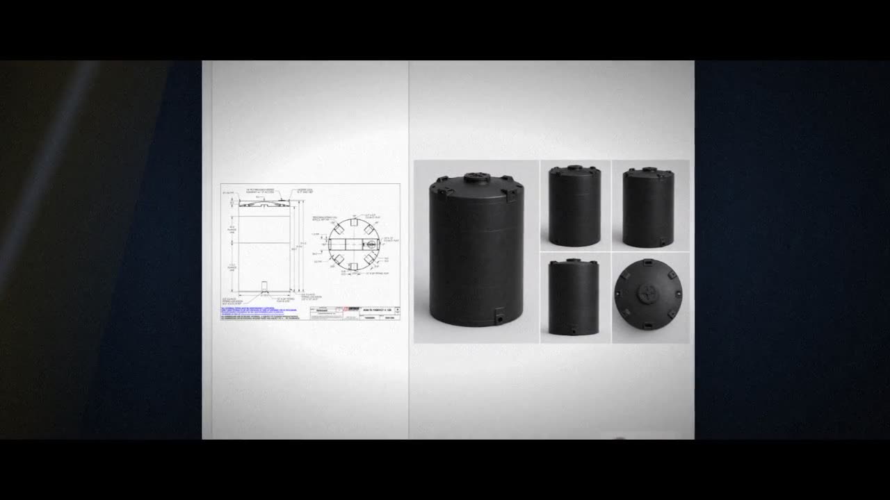 Snyder Industries 9500 Gallon ASTM Black Heavy Duty Vertical Storage T video