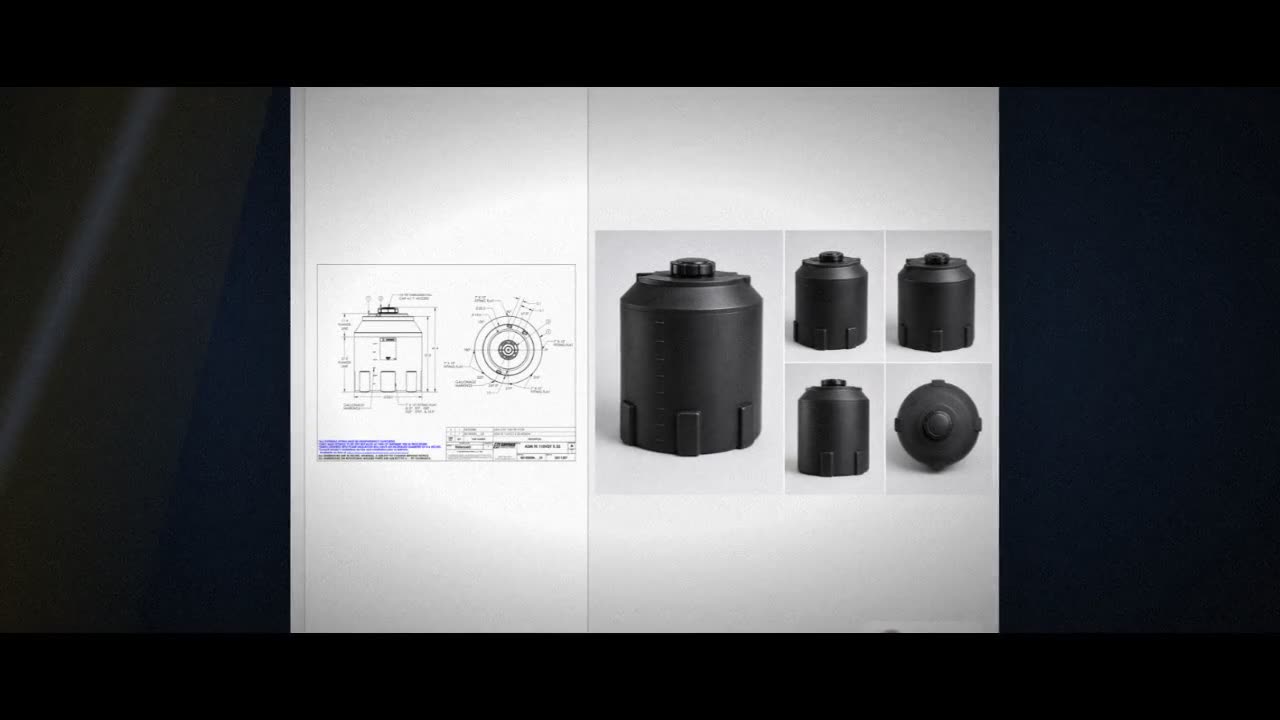 Snyder Industries 110 Gallon ASTM XLPE Black Heavy Duty Vertical Stora video