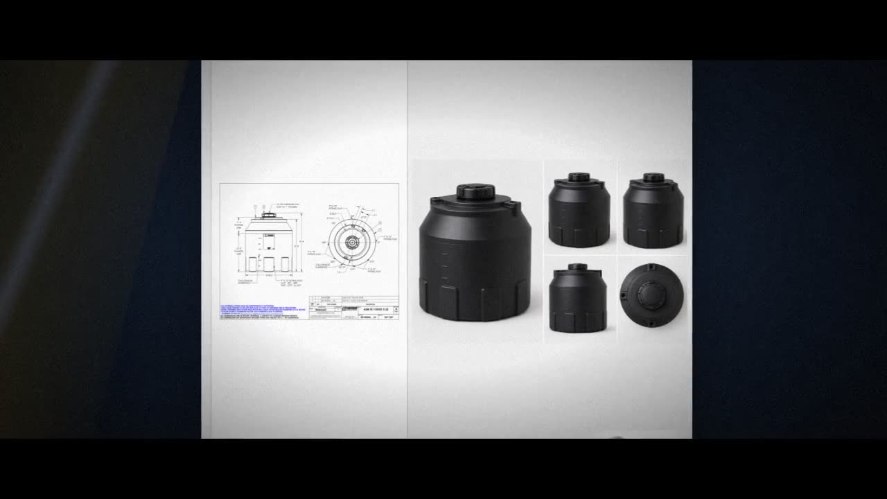 Snyder Industries 110 Gallon ASTM Black Heavy Duty Vertical Storage Ta video