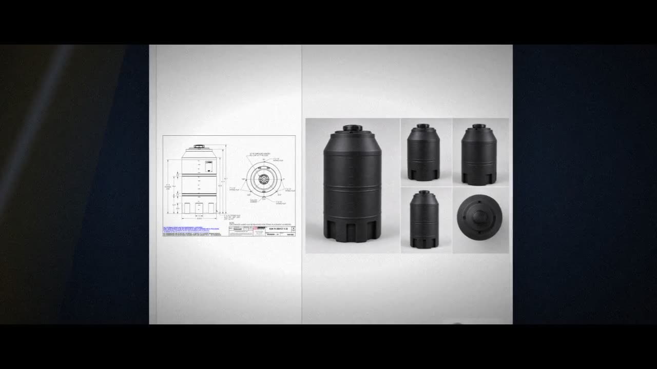 Snyder Industries 200 Gallon ASTM XLPE Black Heavy Duty Vertical Stora video